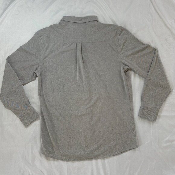 NWT Kenneth Cole New York Men's XL Grey Long Sleeve Button Down Knit - Picture 8 of 10